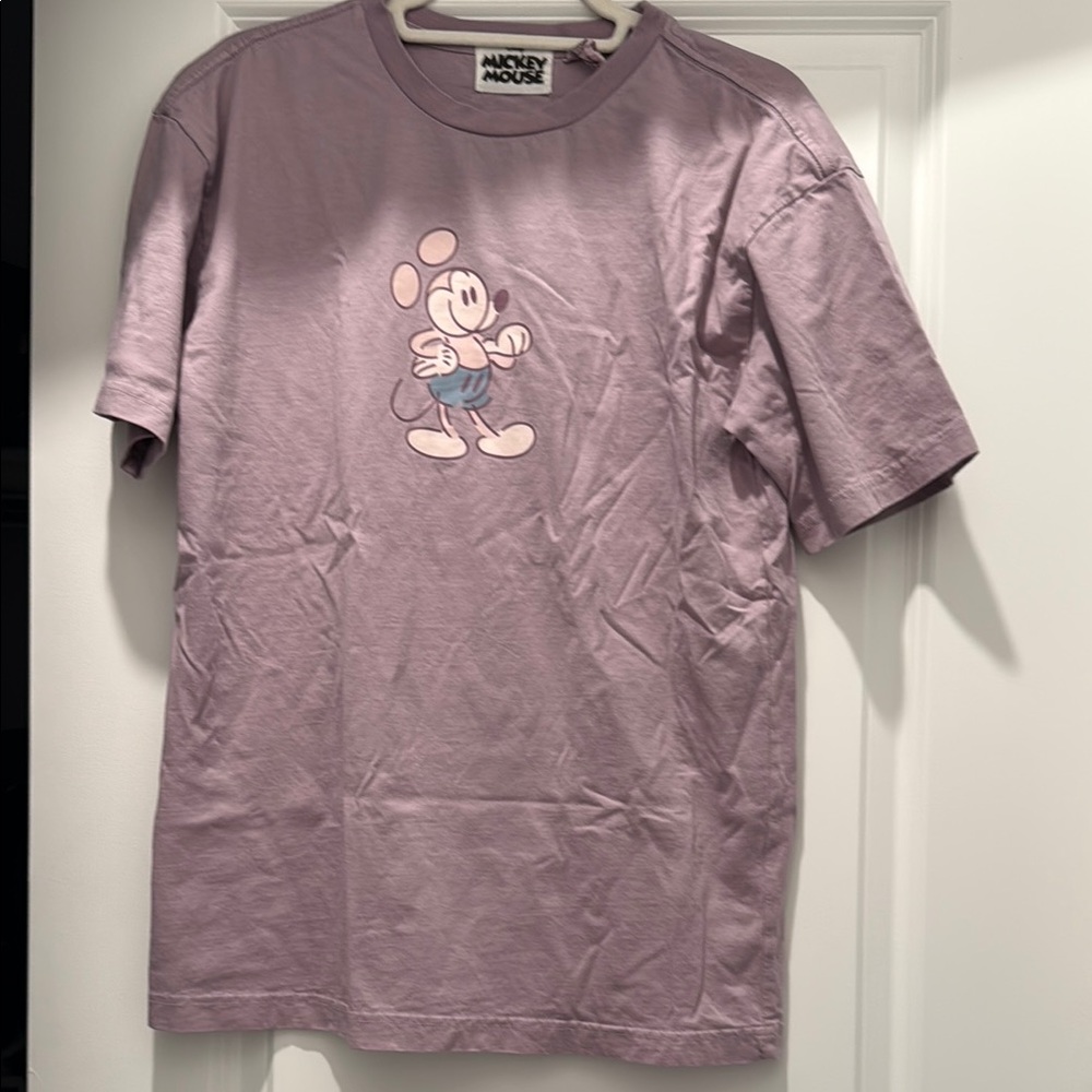 Disney Purple Cartoon Graphic Short Sleeve Tee
